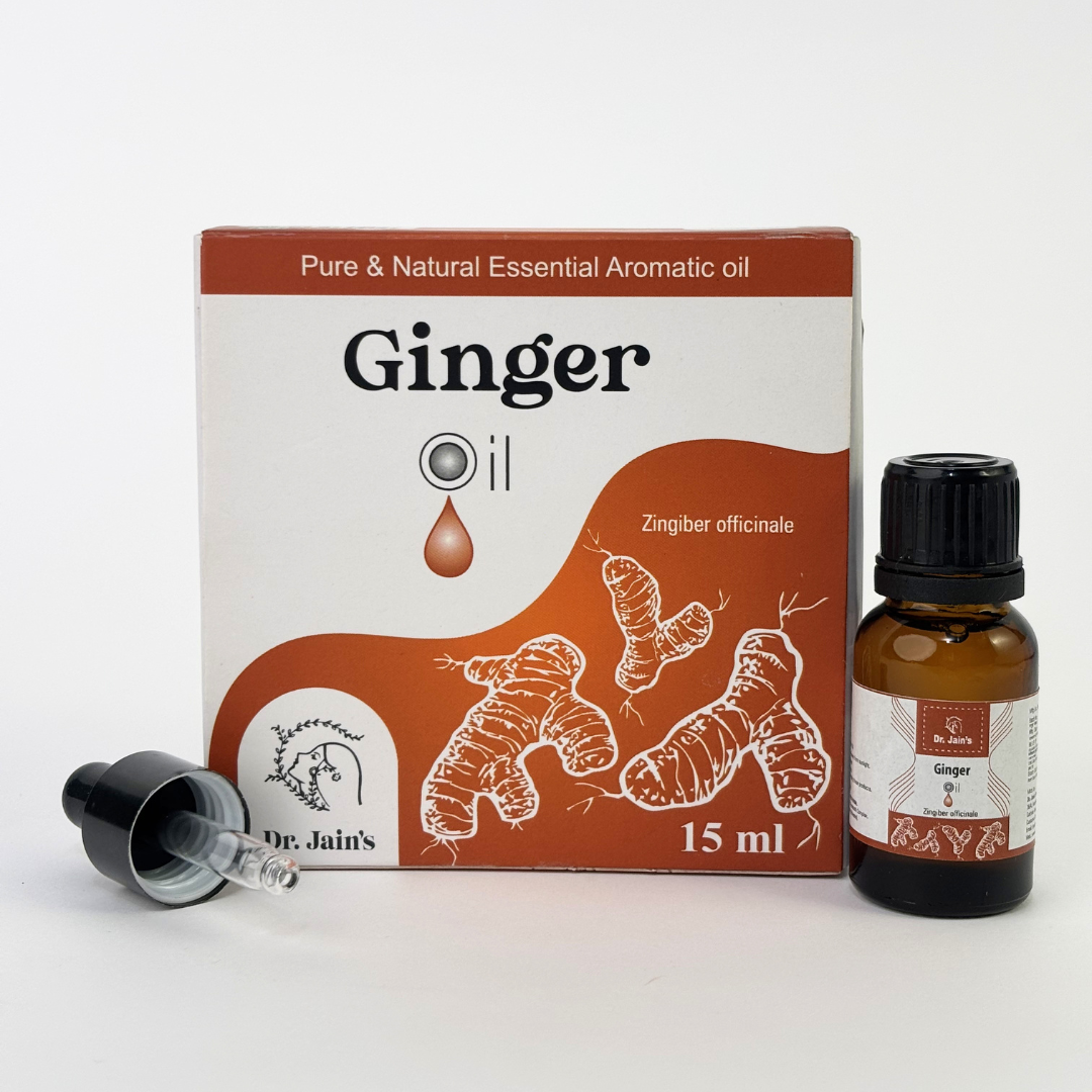 Ginger Essential Oil for Aromatherapy & External Use, Warm Spicy Fragrance Oil, 15 ml