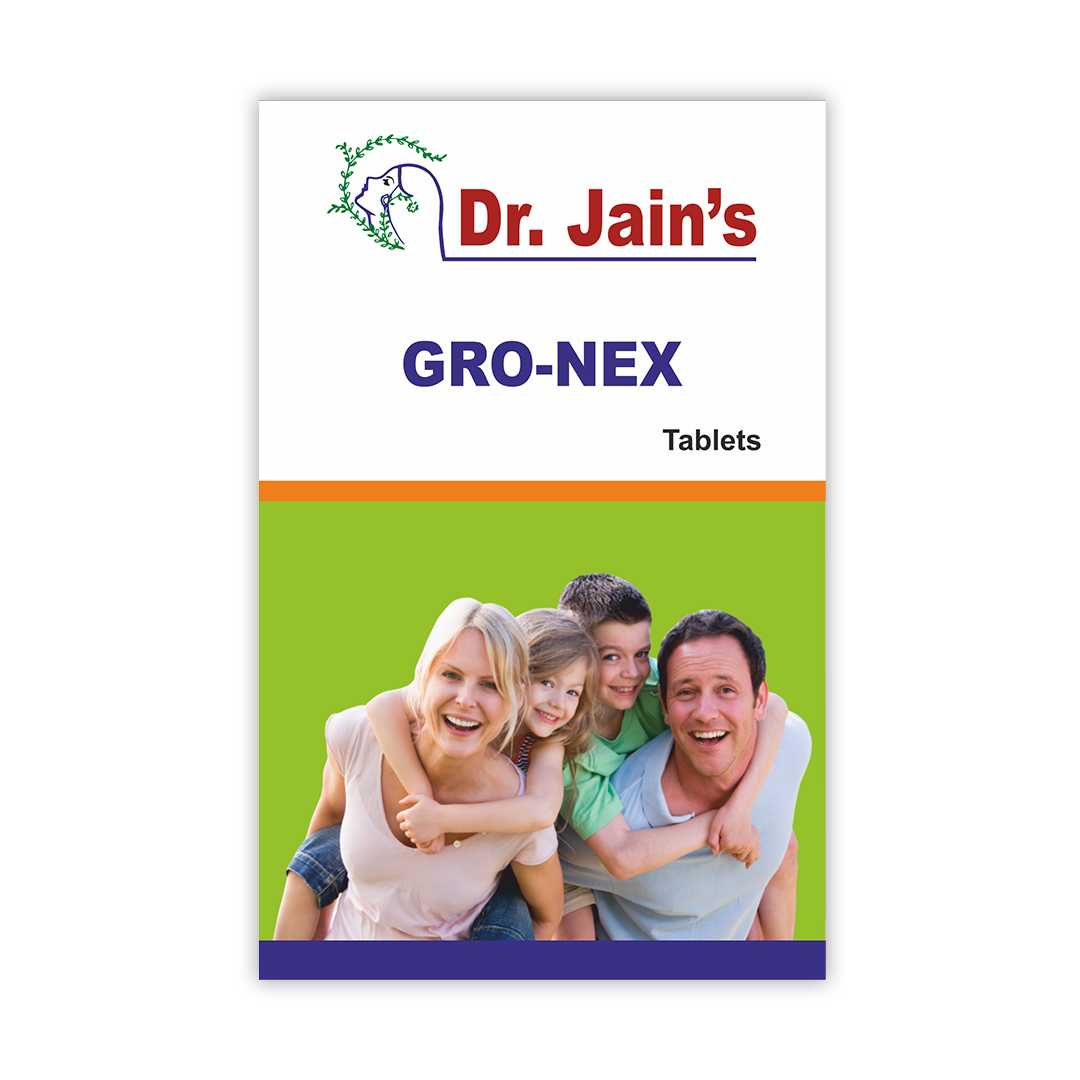 GRO-NEX Ayurvedic Tablets, Relieves Fatigue, Energiser, (60Tab)  Pack of 2