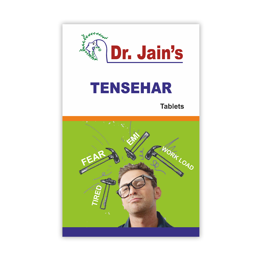 TENSEHAR Ayurvedic Tablets, Stress Relieving Tablets, (30 Tab)