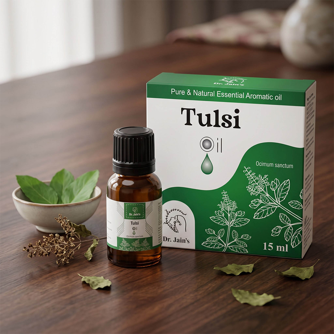 Tulsi (Holy Basil) Essential Oil for Aromatherapy & Diffuser | Natural Oil for Skin Care & Hair Care | 15ml