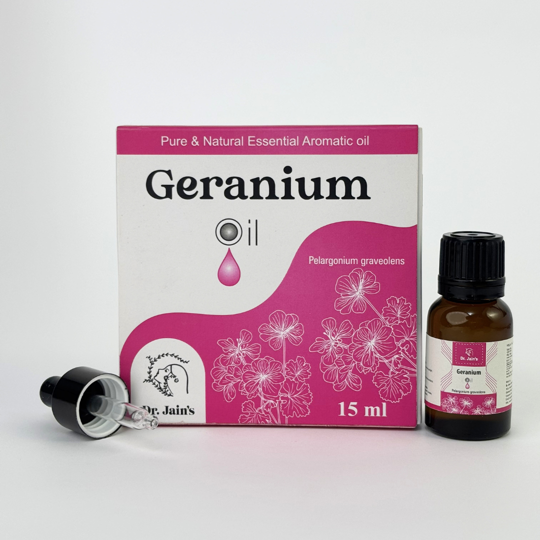 Geranium Essential Oil for Aromatherapy & External Use, Floral Fragrance Oil, 15 ml